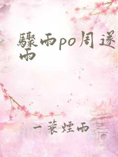 骤雨po周遂宣雨