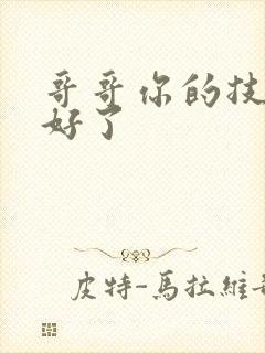 哥哥你的技术太好了