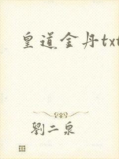 皇道金丹txt