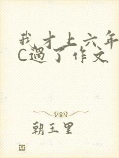 我才上六年级就C过了作文