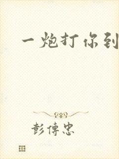 一炮打你到天亮