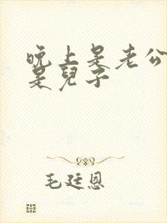 晚上是老公白天是儿子