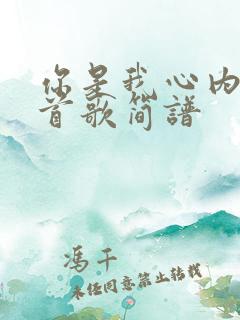 你是我心内的一首歌简谱