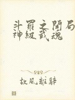 斗罗之开局签到神级武魂