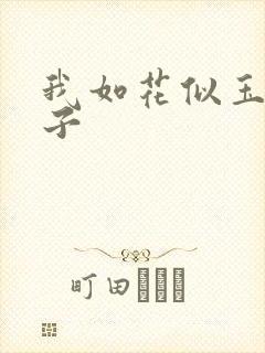 我如花似玉的儿子