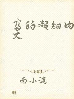 写的超细肉汁水文