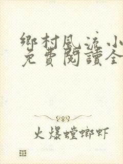 乡村风流小神医免费阅读全文