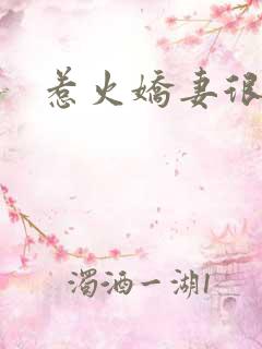 惹火娇妻很难宠