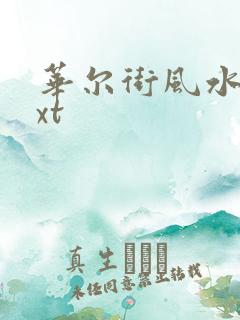 华尔街风水师txt