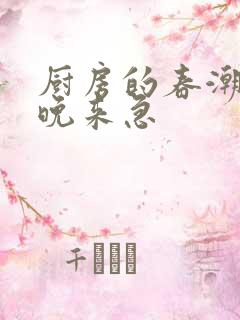 厨房的春潮带雨晚来急