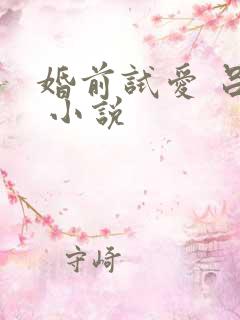 婚前试爱 吕颜 小说