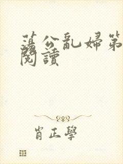 荡公乱妇第二部阅读