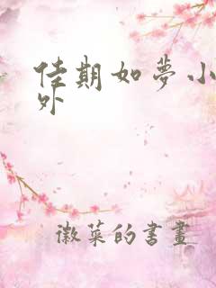 佳期如梦小说番外