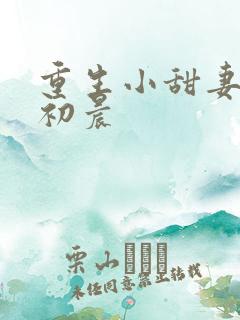 重生小甜妻 慕初晨
