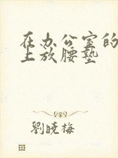 在办公室的椅子上放腰垫