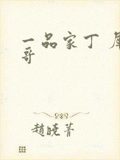 一品家丁 犀利哥