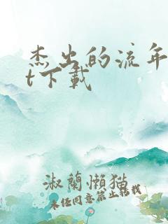 杰出的流年txt下载