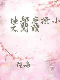 他那么撩小说全文阅读