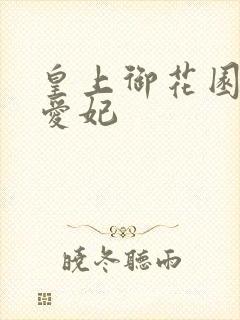 皇上御花园中要爱妃