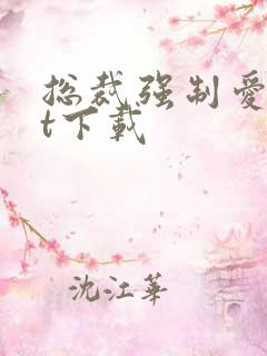 总裁强制爱txt下载