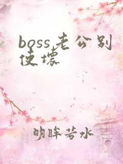 boss老公别使坏
