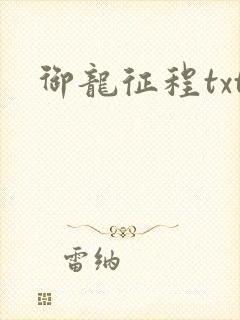 御龙征程txt