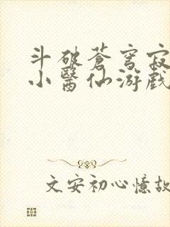 斗破苍穹寂寞的小医仙游戏世界