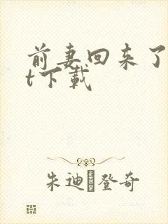 前妻回来了txt下载