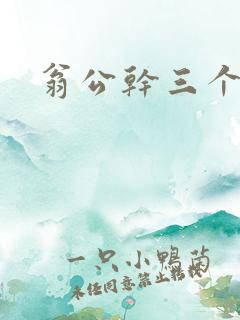 翁公干三个熄妇