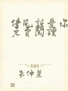 借风说爱你小说免费阅读