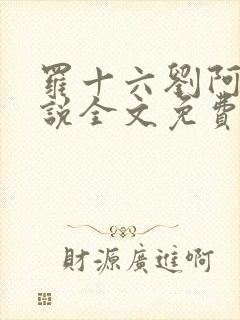 罗十六刘阿婆小说全文免费阅读