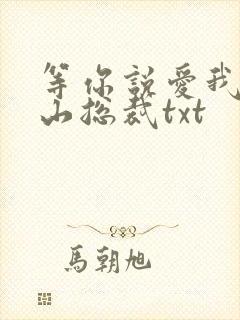 等你说爱我之冰山总裁txt