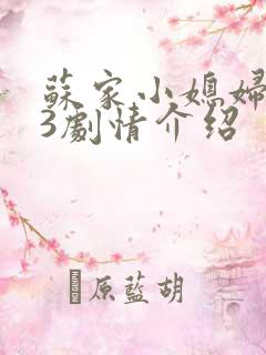 苏家小媳妇1v3剧情介绍