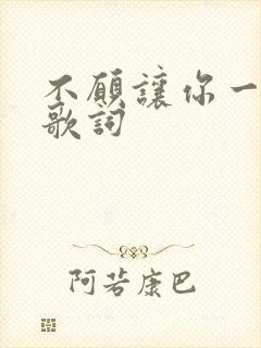 不愿让你一个人歌词