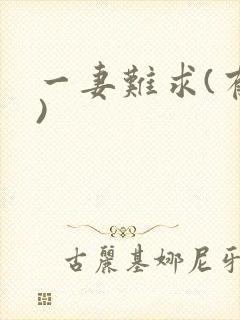 一妻难求(有肉)