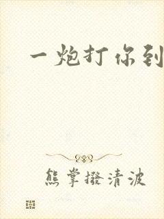 一炮打你到天亮