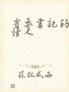 省委书记的秘密情人