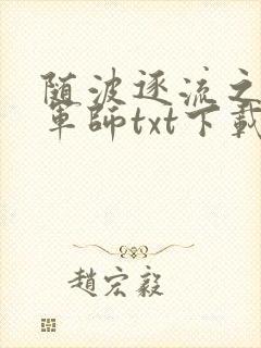 随波逐流之一代军师txt下载