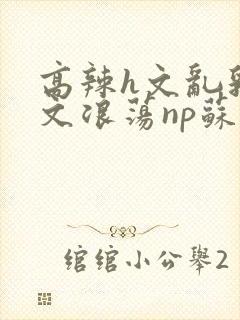 高辣h文乱乳h文浪荡np苏夏