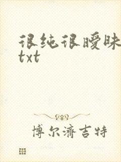 很纯很暧昧全集txt