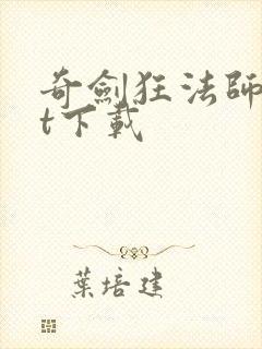 奇剑狂法师txt下载