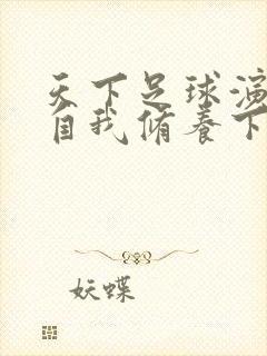 天下足球演员的自我修养下