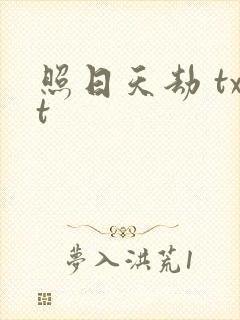 照日天劫 txt