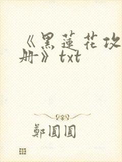 《黑莲花攻略手册》txt