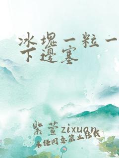 冰块一粒一粒往下边塞