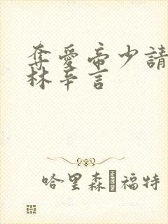 夺爱帝少请放手林辛言