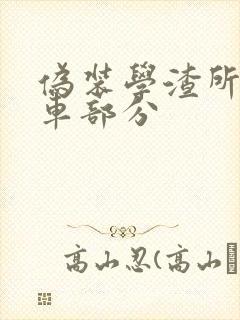 伪装学渣所有开车部分