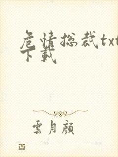 危情总裁txt下载