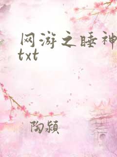 网游之睡神传说txt