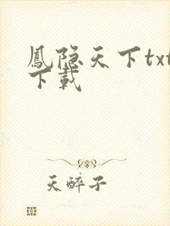 凤隐天下txt下载